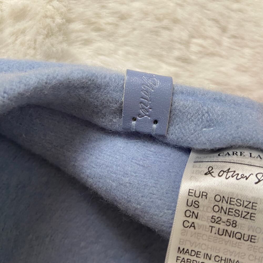 Anthropologie & Other Stories Light Blue Beret Hat - Picture 6 of 9